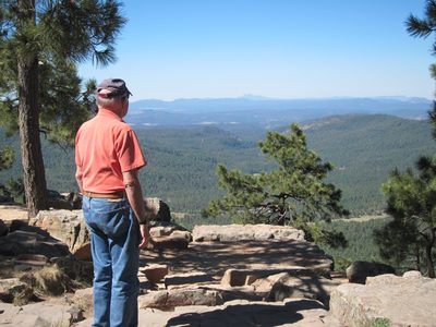 One of our first vistas off the "Rim Road" - Forest Road...